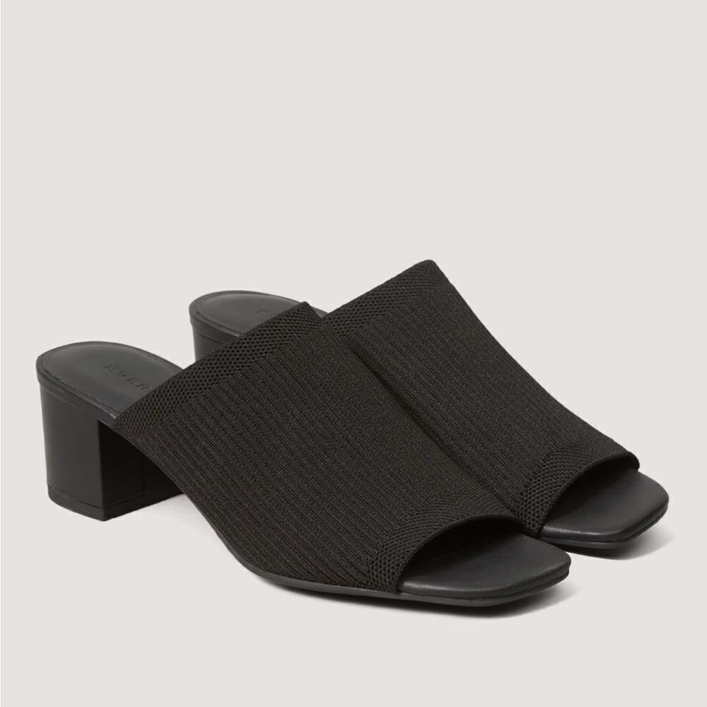 New Everlane The Glove Mule in ReKnit Black Size 9.5 - Picture 11 of 12